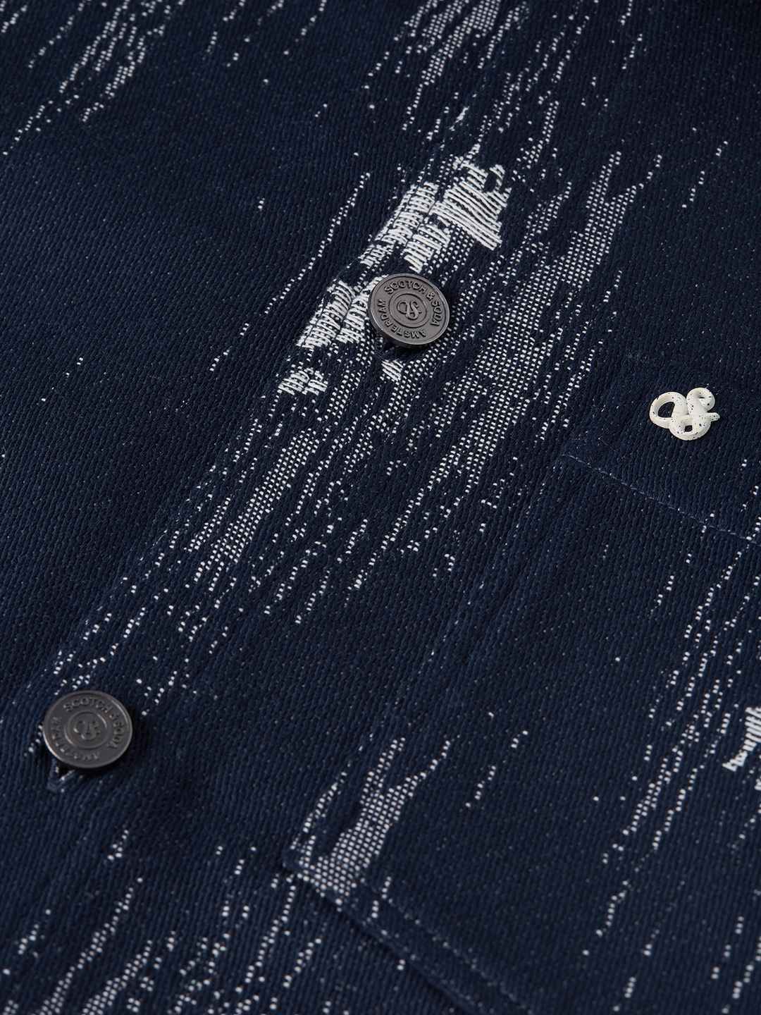Jacquard relaxed-fit overshirt