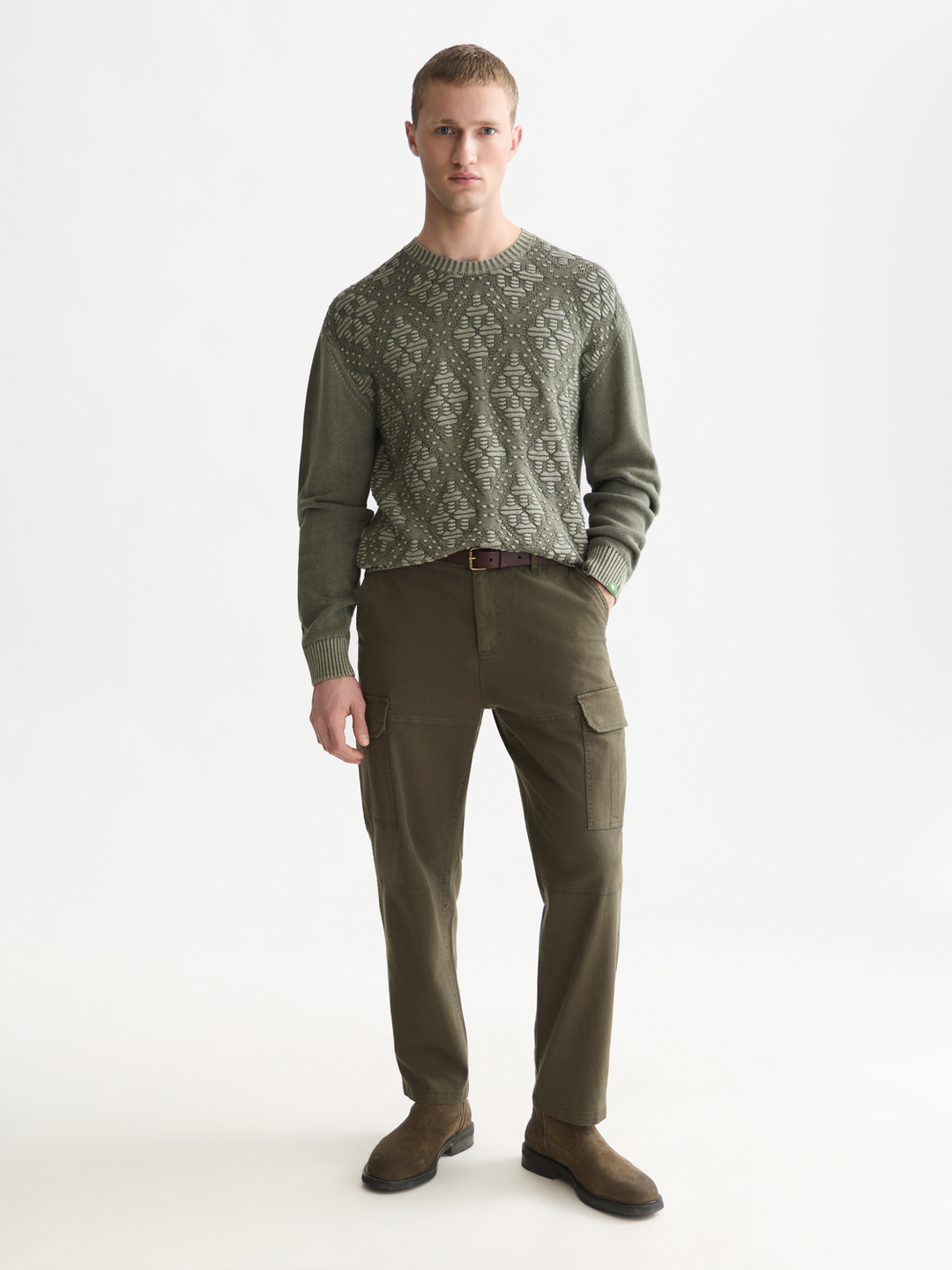 Harper garment-dyed twill cargo pant