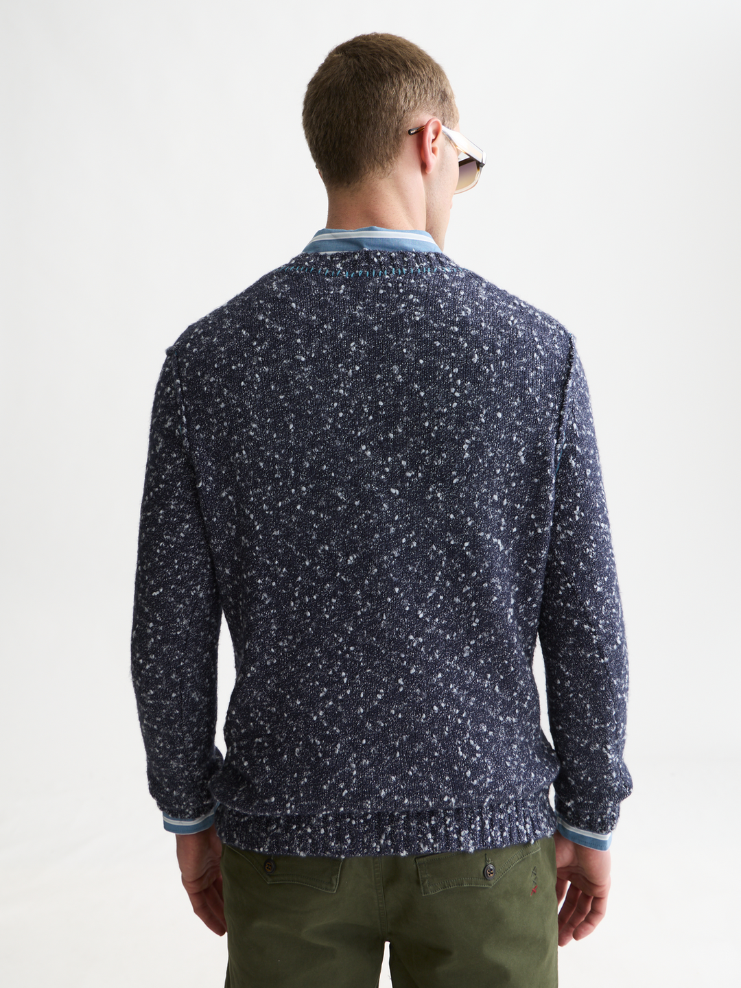 Bouclé melange wool-alpaca-blend regular-fit pullover