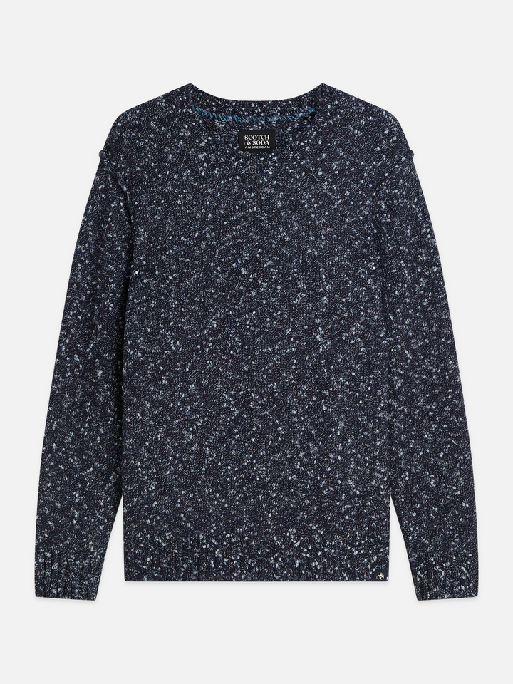 Bouclé melange wool-alpaca-blend regular-fit pullover