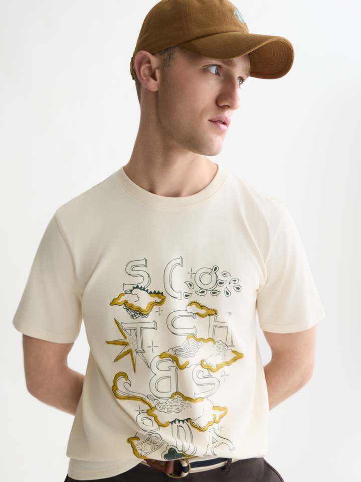 Front artwork regular-fit T-shirt