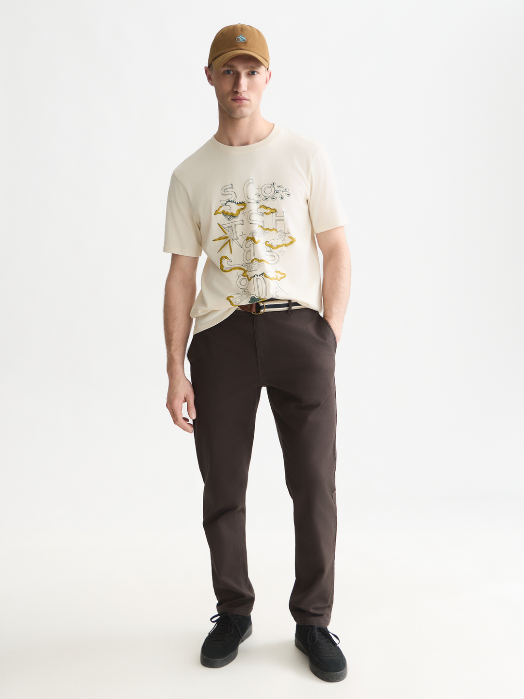 Front artwork regular-fit T-shirt