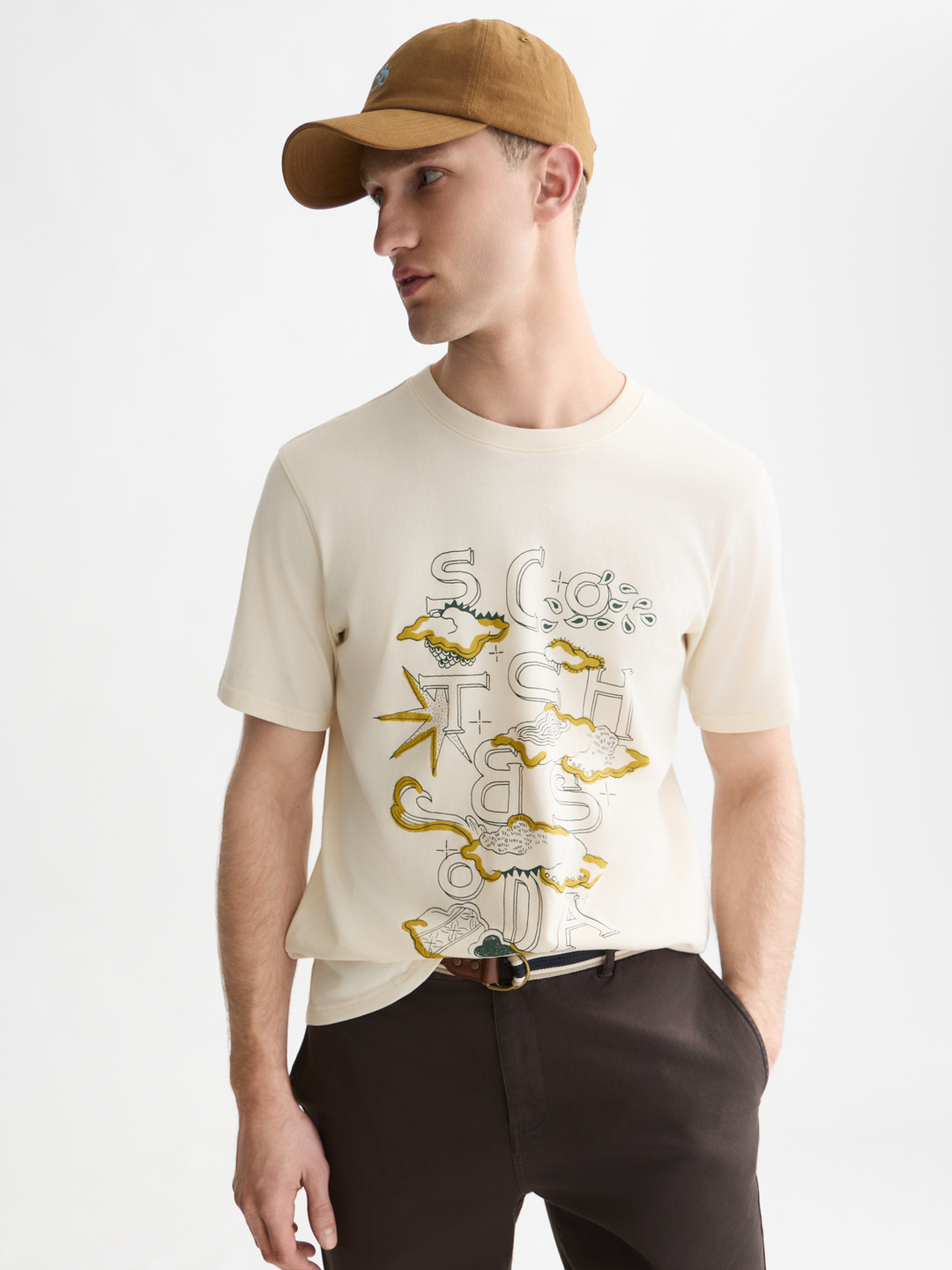 Front artwork regular-fit T-shirt