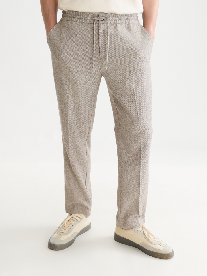 Finch tailored structured yarn-dyed weave jogger