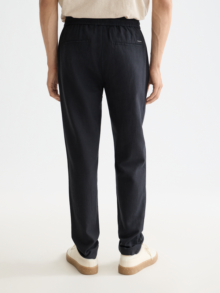 NOS Warren cotton-linen twill jogger
