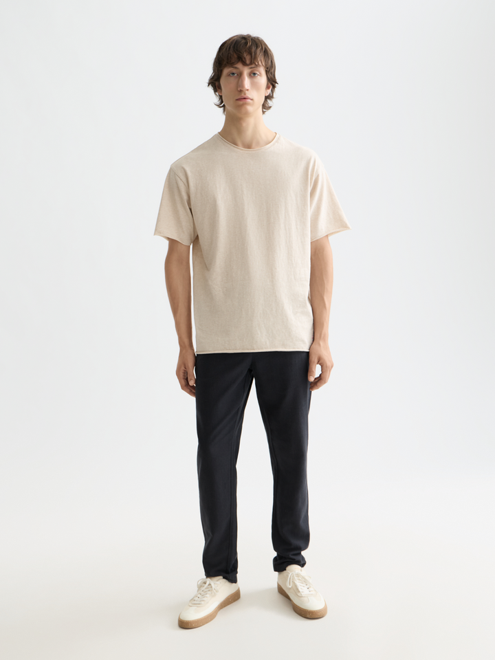 NOS Warren cotton-linen twill jogger