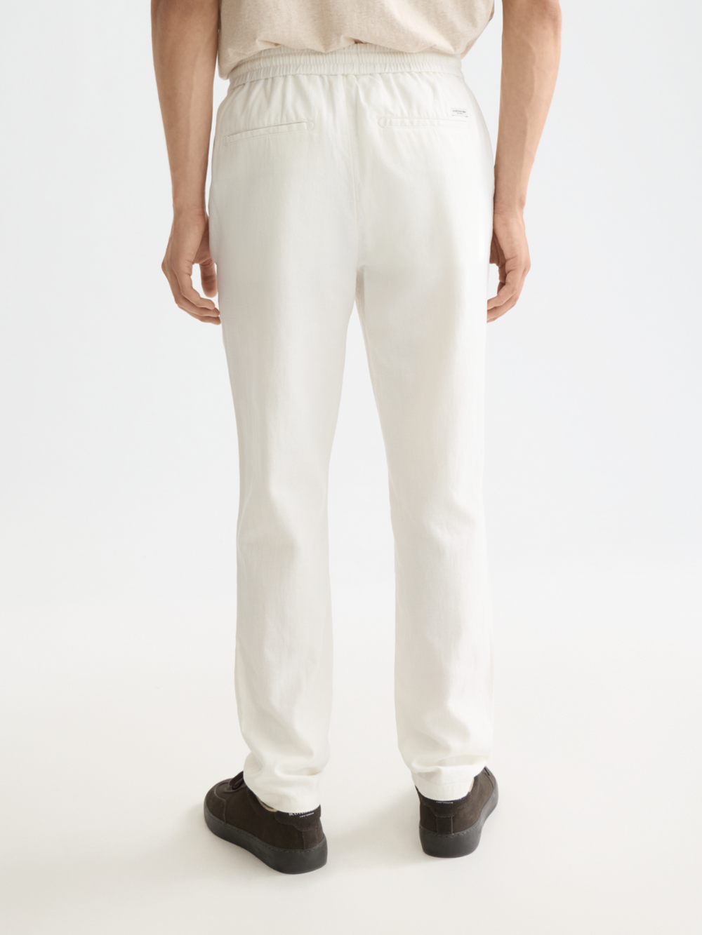 NOS Warren cotton-linen twill jogger