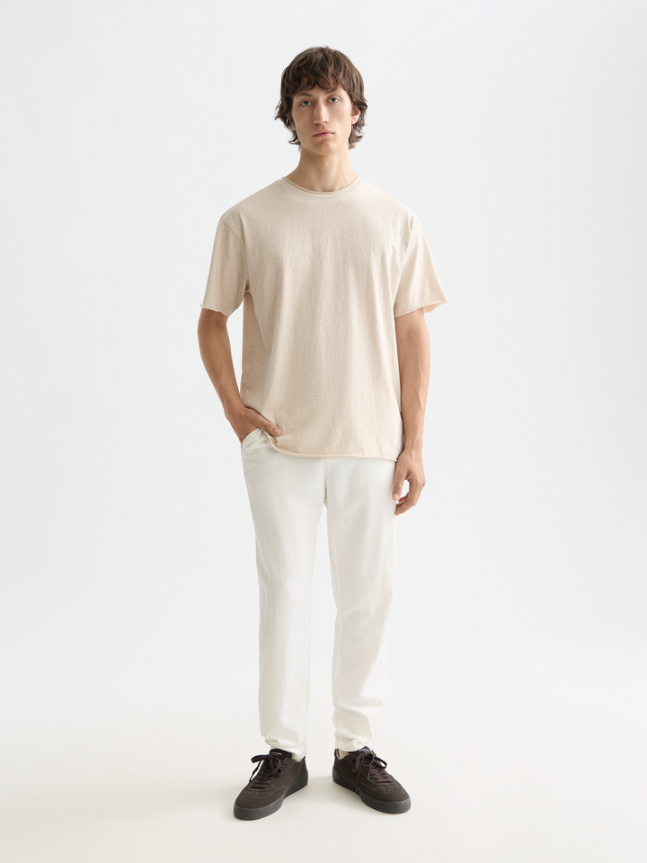 NOS Warren cotton-linen twill jogger