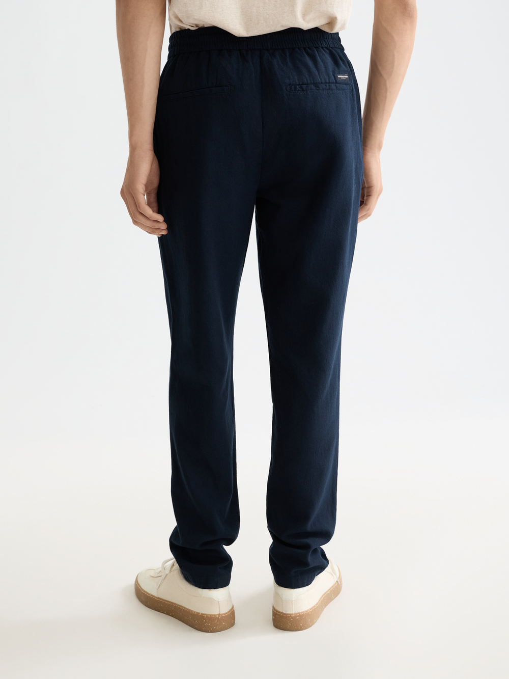 NOS Warren cotton-linen twill jogger