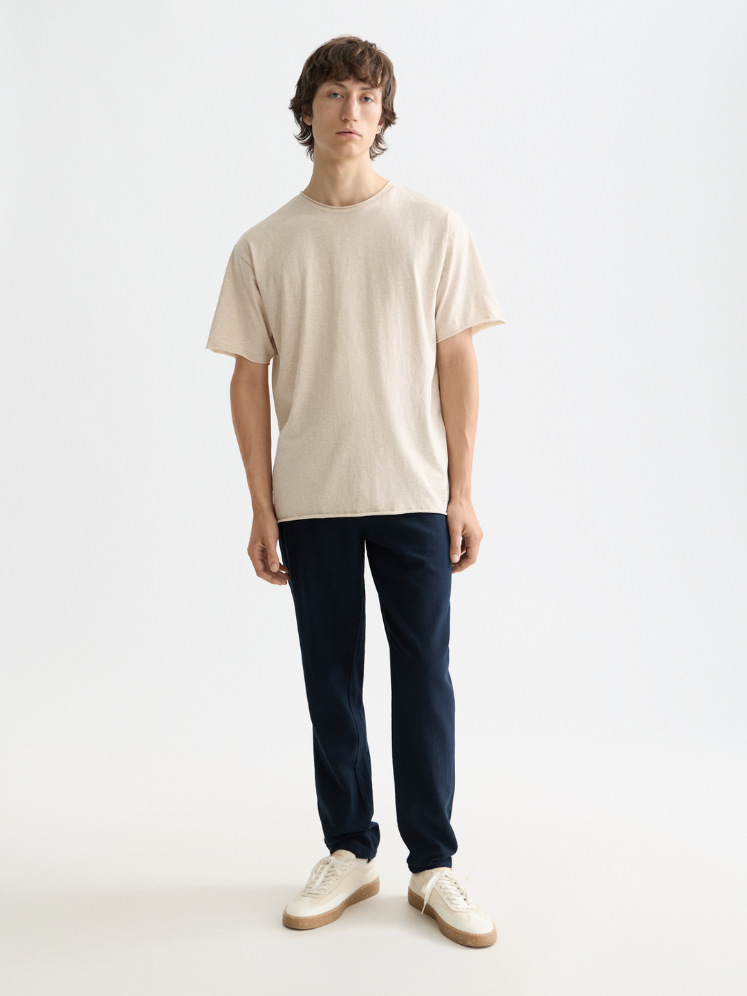 NOS Warren cotton-linen twill jogger