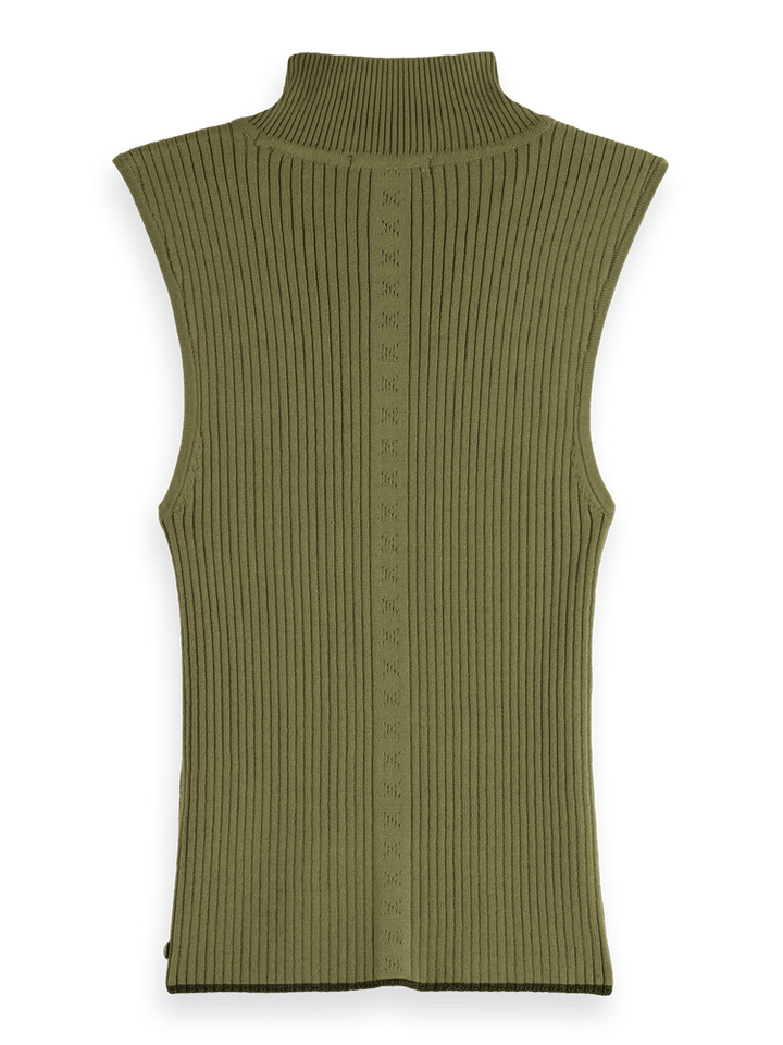 Ribbed knitted tank