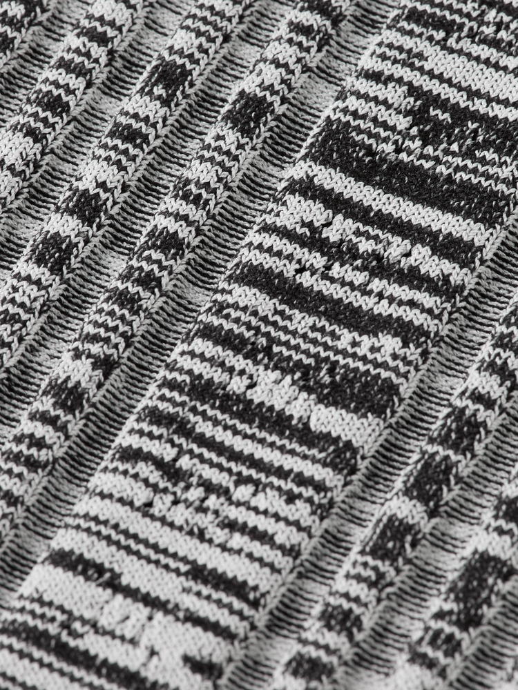 Pointelle stitch knitted tee