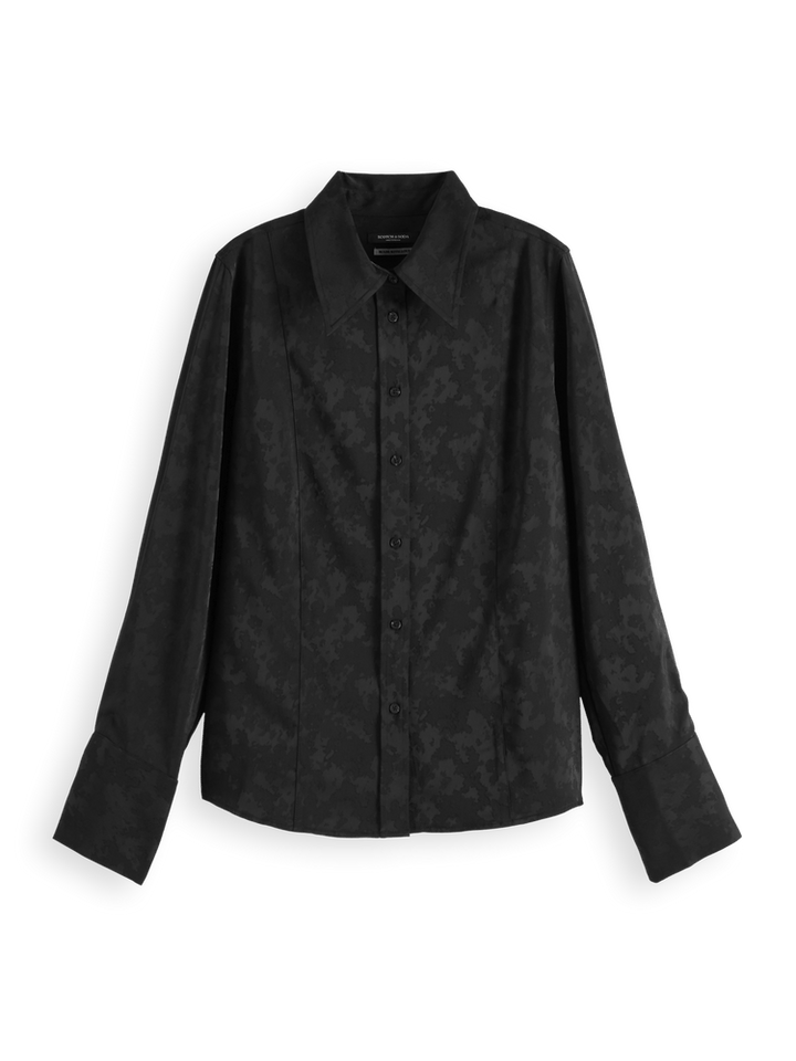 Satin Jacquard Shirt