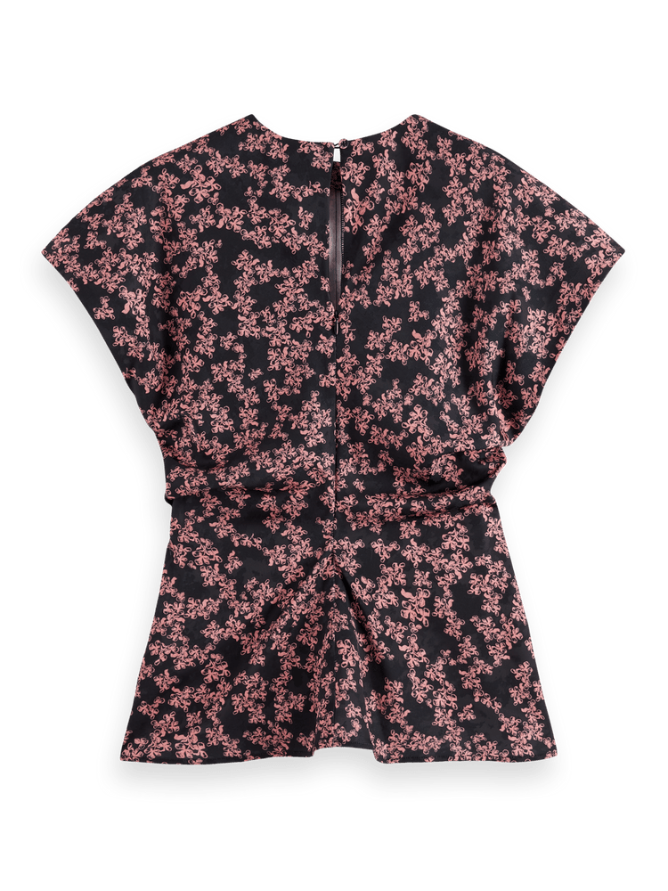 Satin Jacquard Top