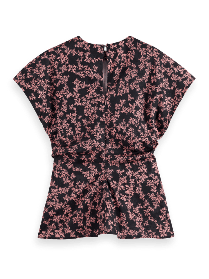 Satin Jacquard Top