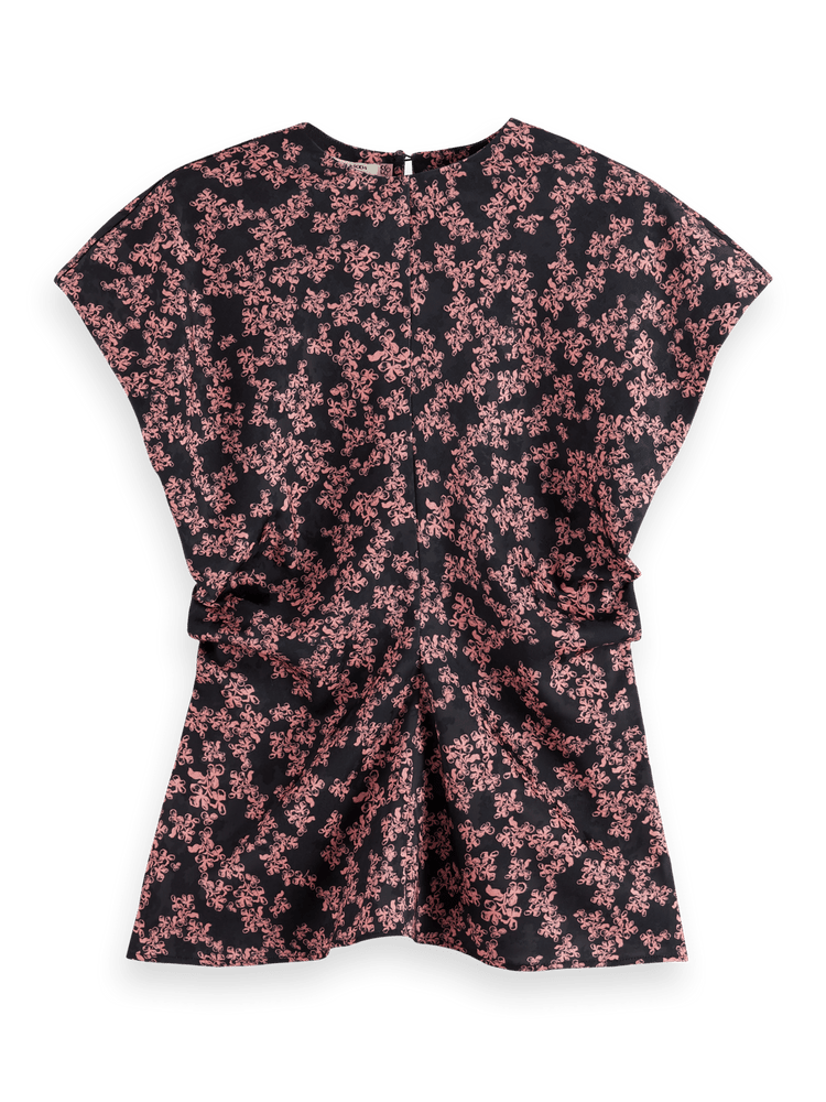 Satin Jacquard Top