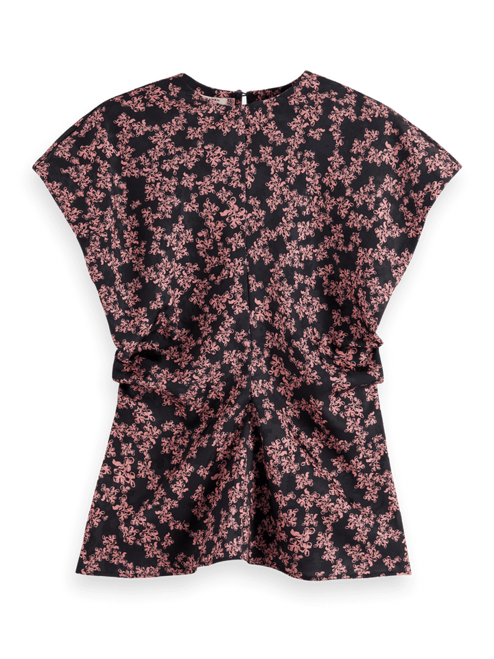 Satin Jacquard Top