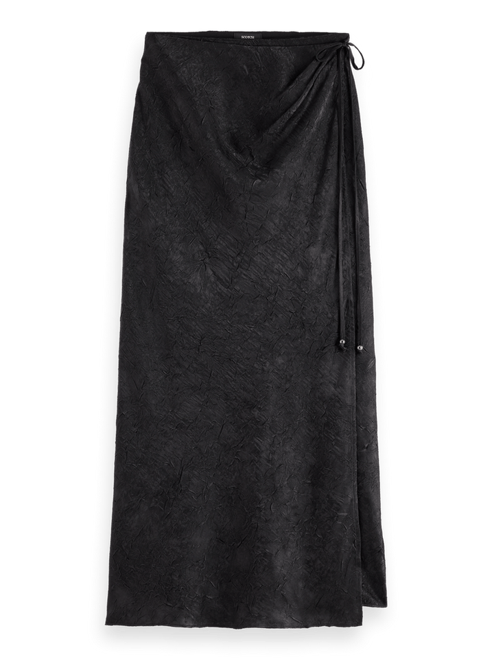 Crushed Satin Skirt