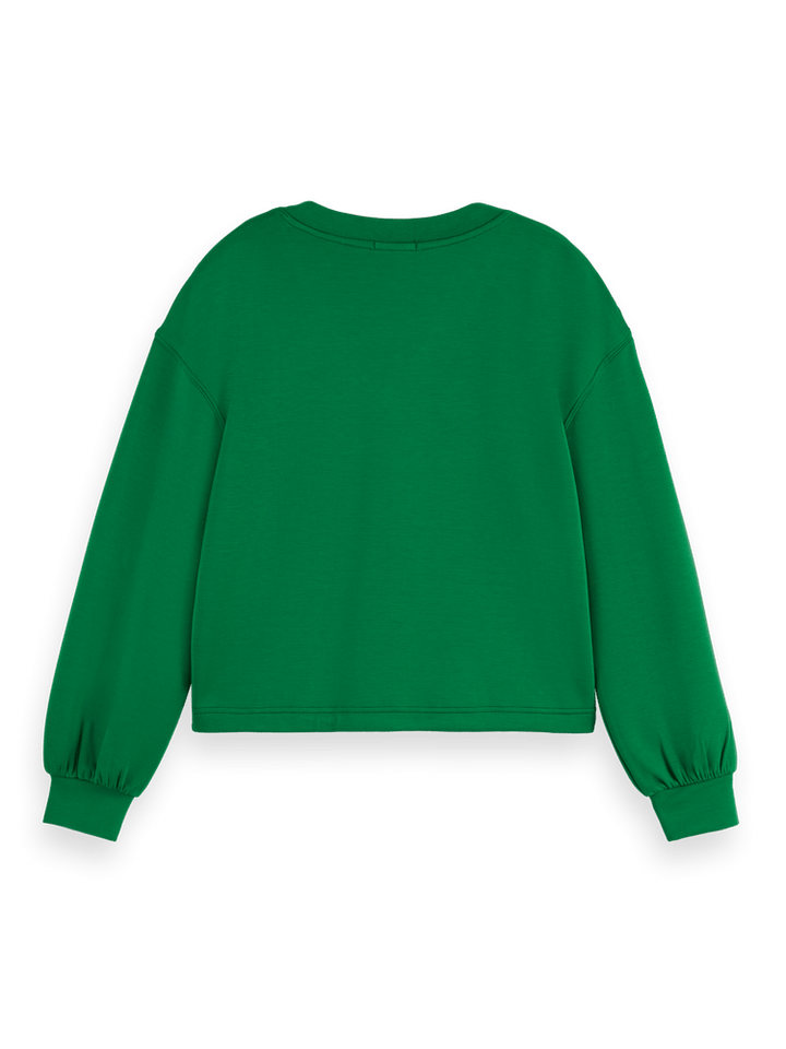 V-neck modal sweatshirt