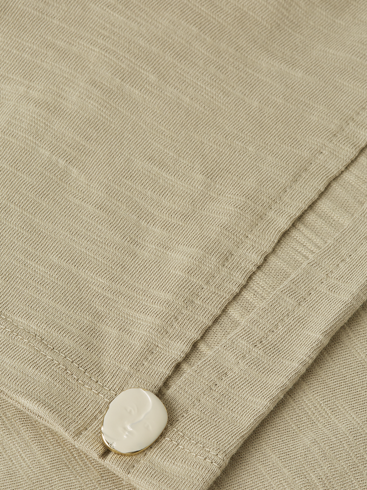 Key hole sleeves T-shirt