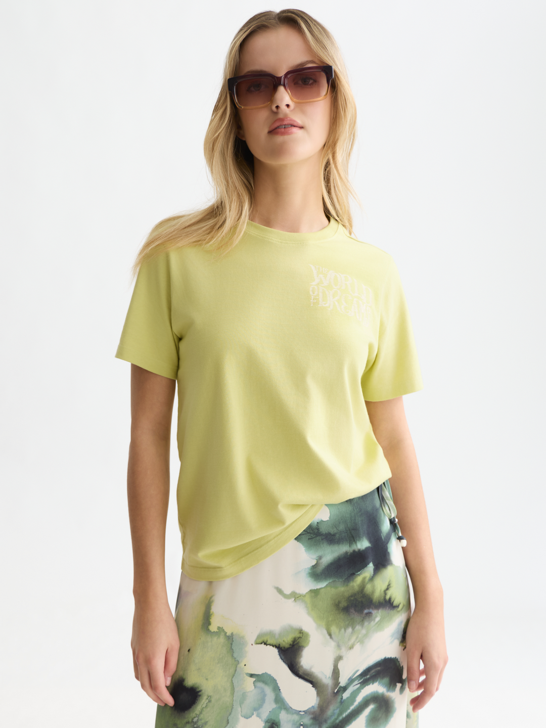 Chest artwork regular-fit T-shirt
