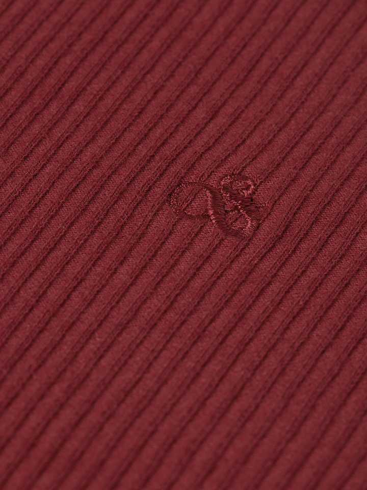 Rib regular-fit T-shirt