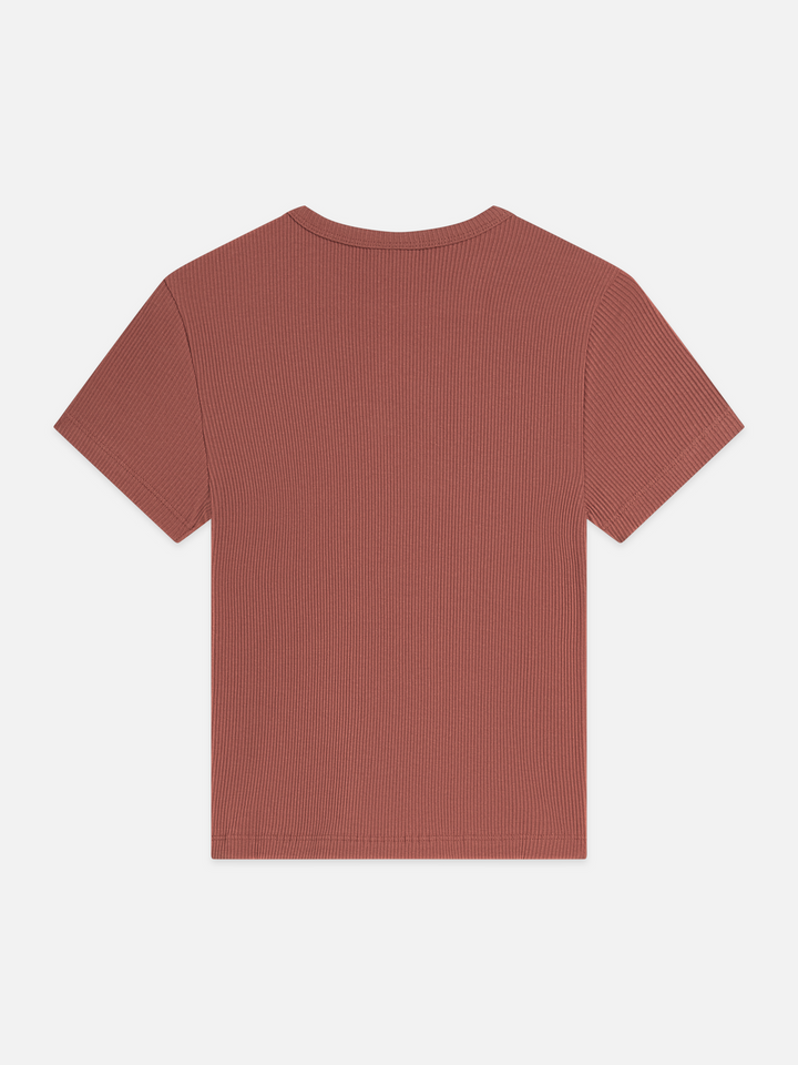 Rib regular-fit T-shirt