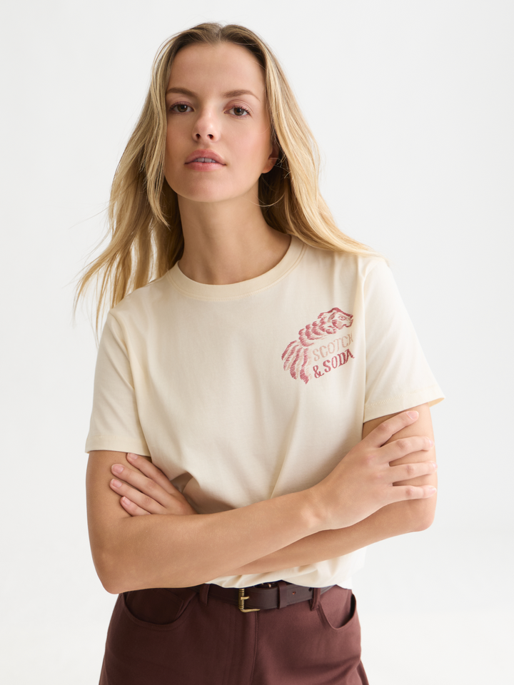 Front and back artwork regular-fit T-shirt