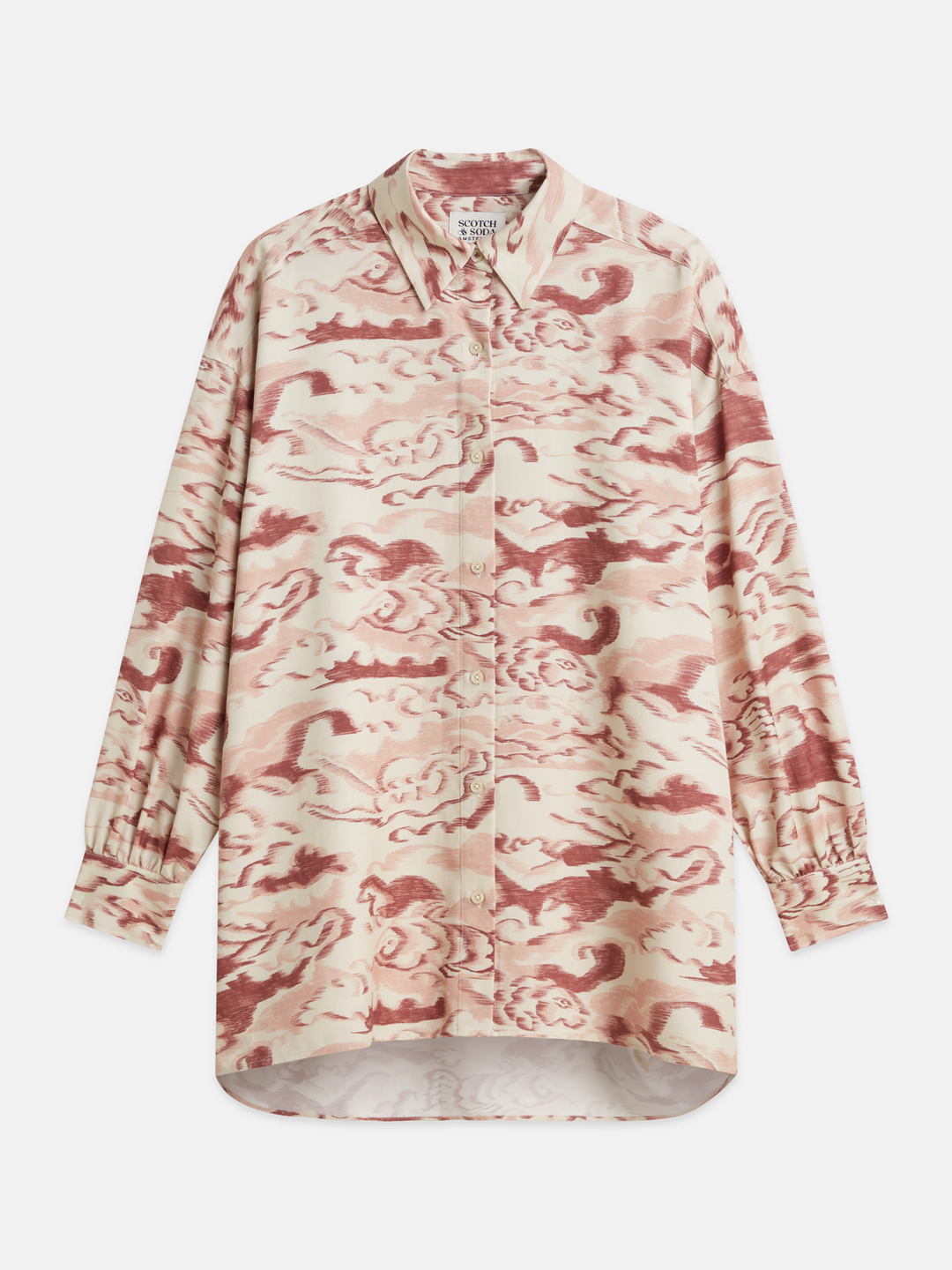 Printed oversized shirt