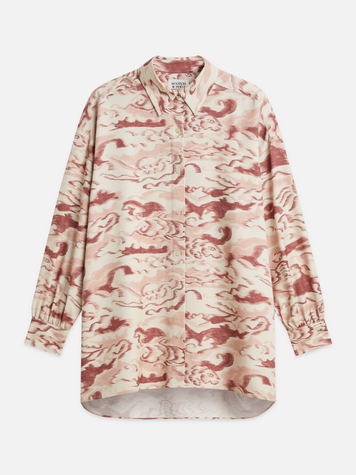 Printed oversized shirt