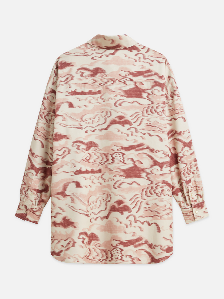 Printed oversized shirt