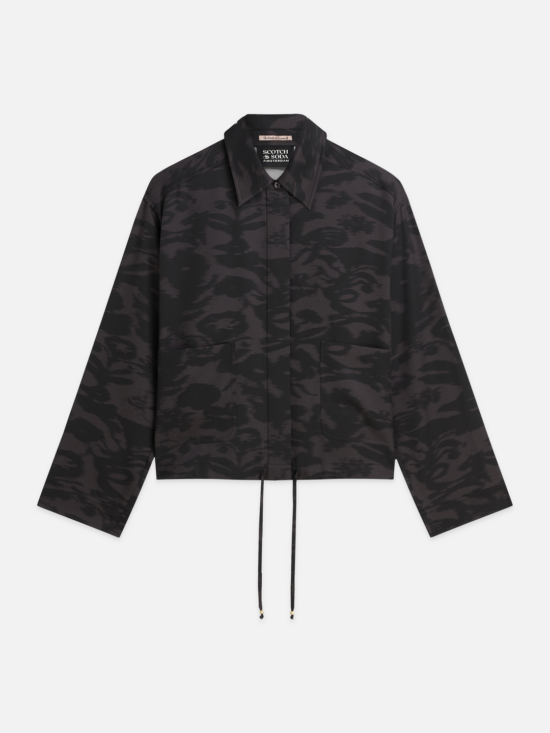 Printed utility shirt