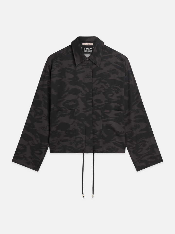 Printed utility shirt