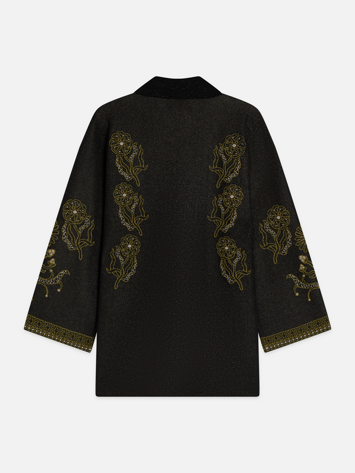 Jacquard knitted tunic