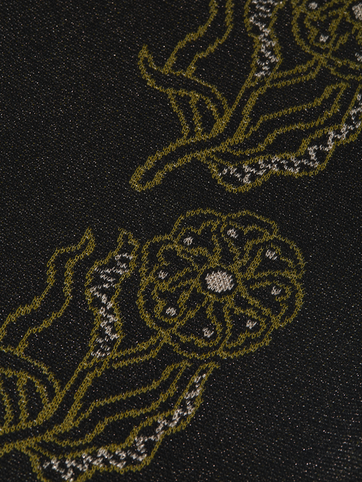 Jacquard knitted tunic