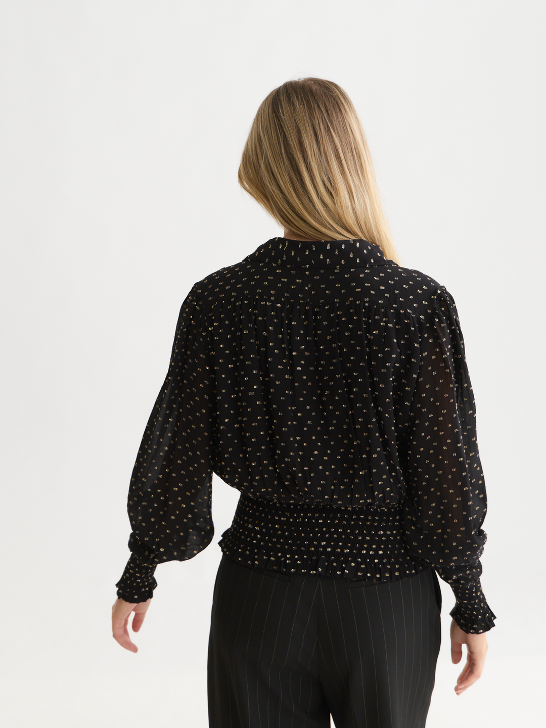 Fil coupe smocked top