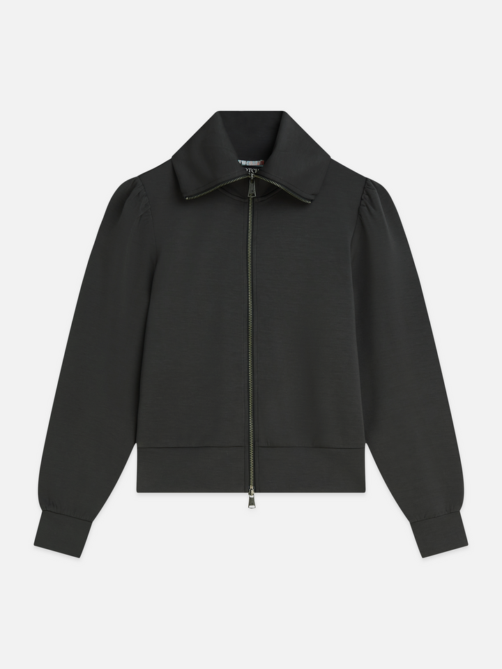 Zipped modal cardigan