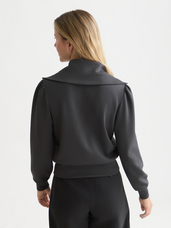 Zipped modal cardigan