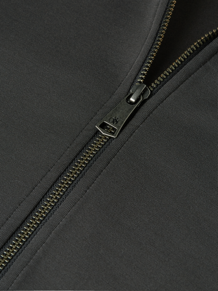 Zipped modal cardigan