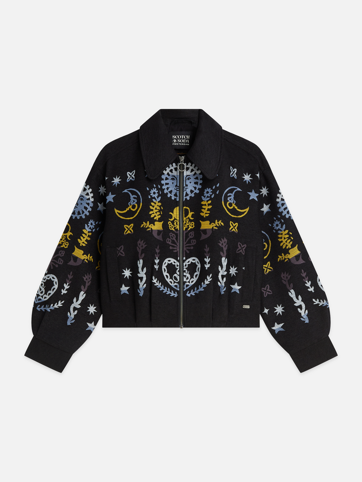 Jacquard short jacket