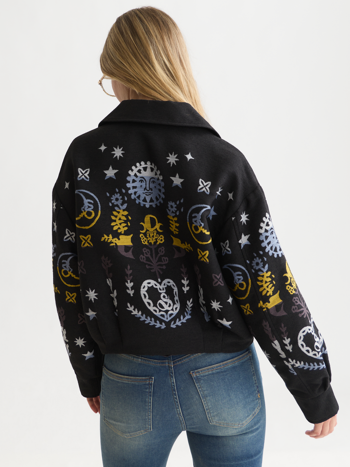 Jacquard short jacket