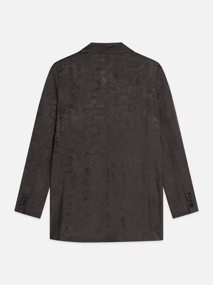 Jacquard relaxed single breasted blazer