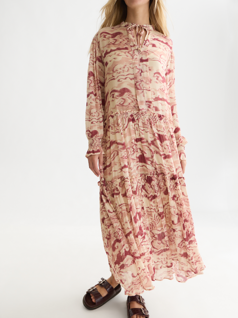 Printed maxi dress