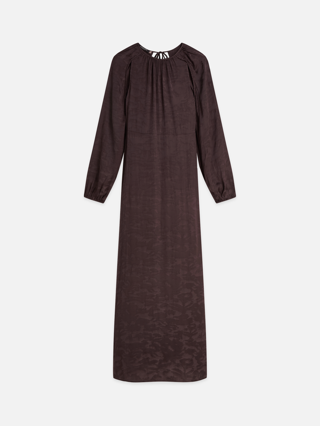 Jacquard open back maxi dress