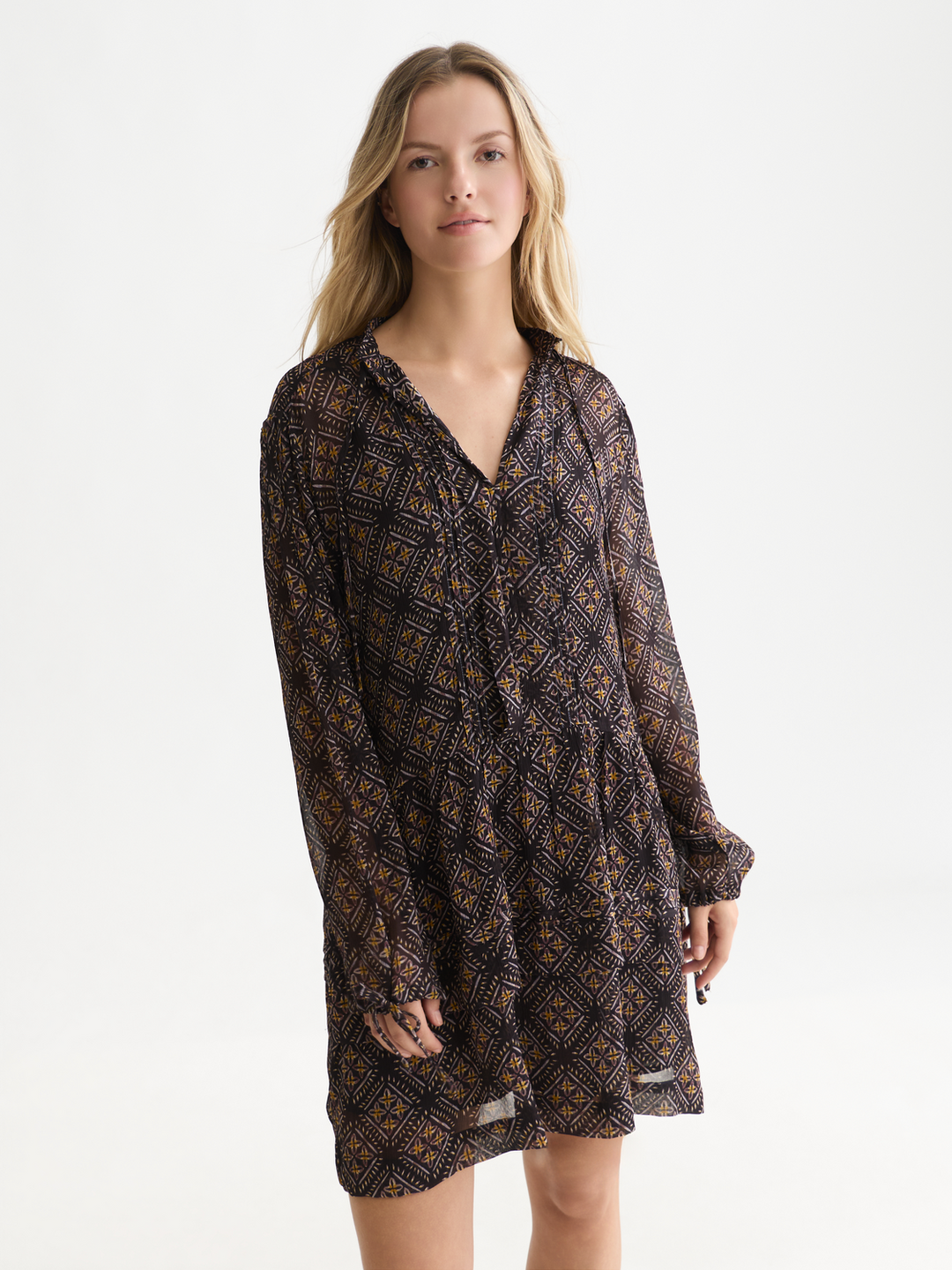 Printed mini dress