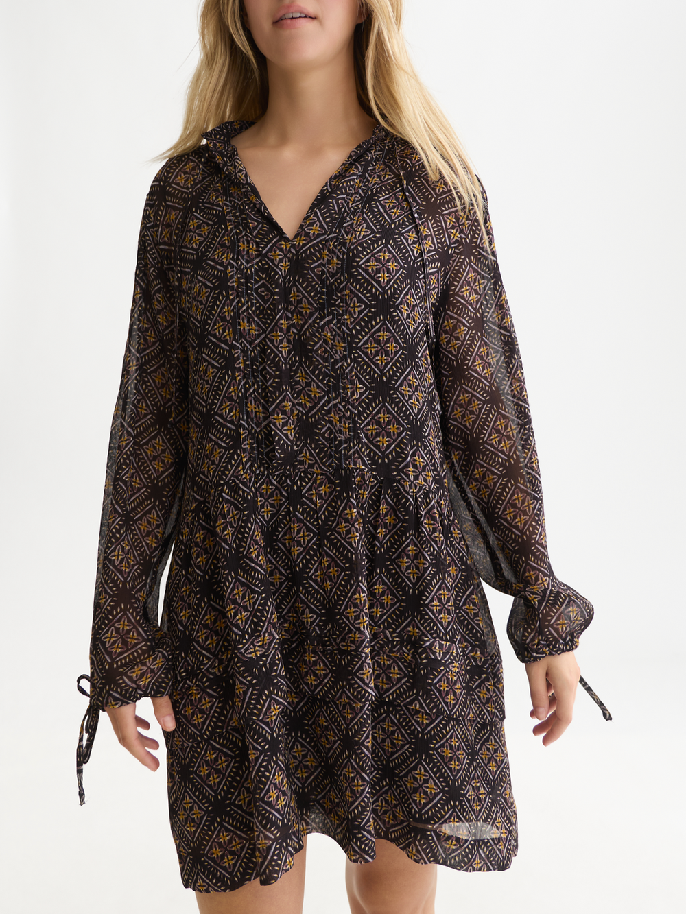 Printed mini dress