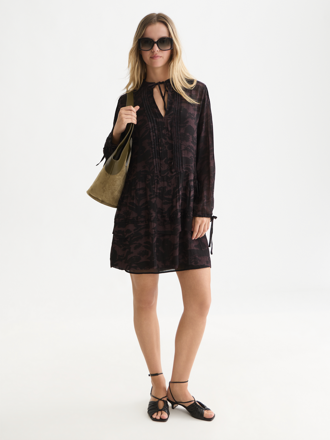 Printed mini dress