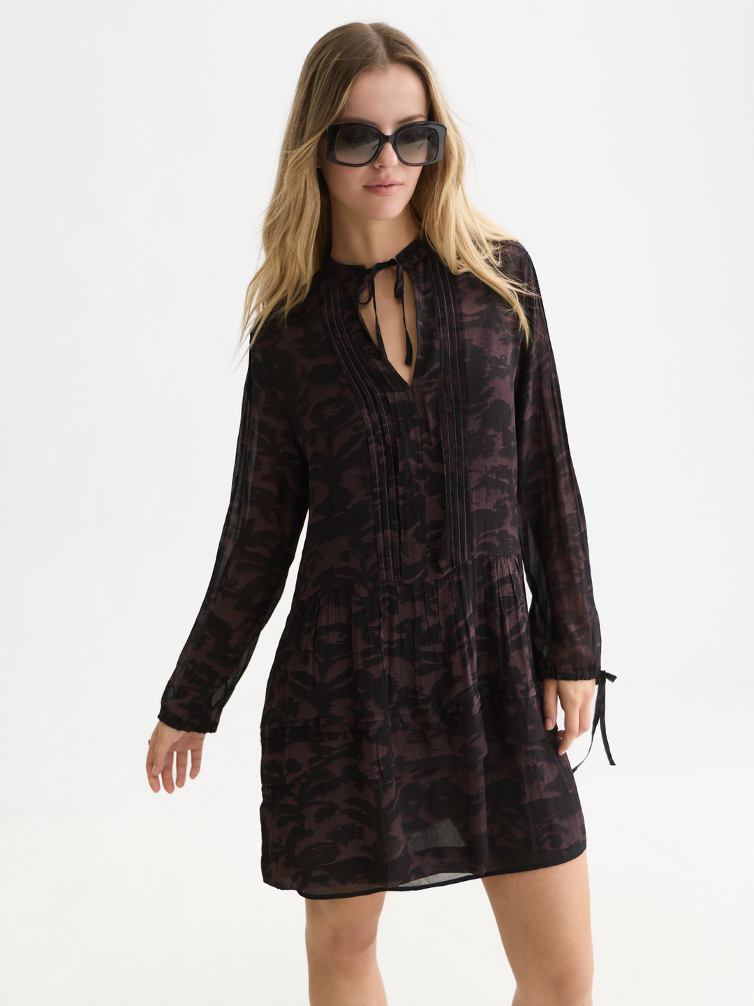 Printed mini dress