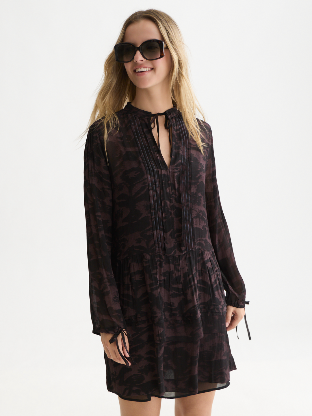 Printed mini dress