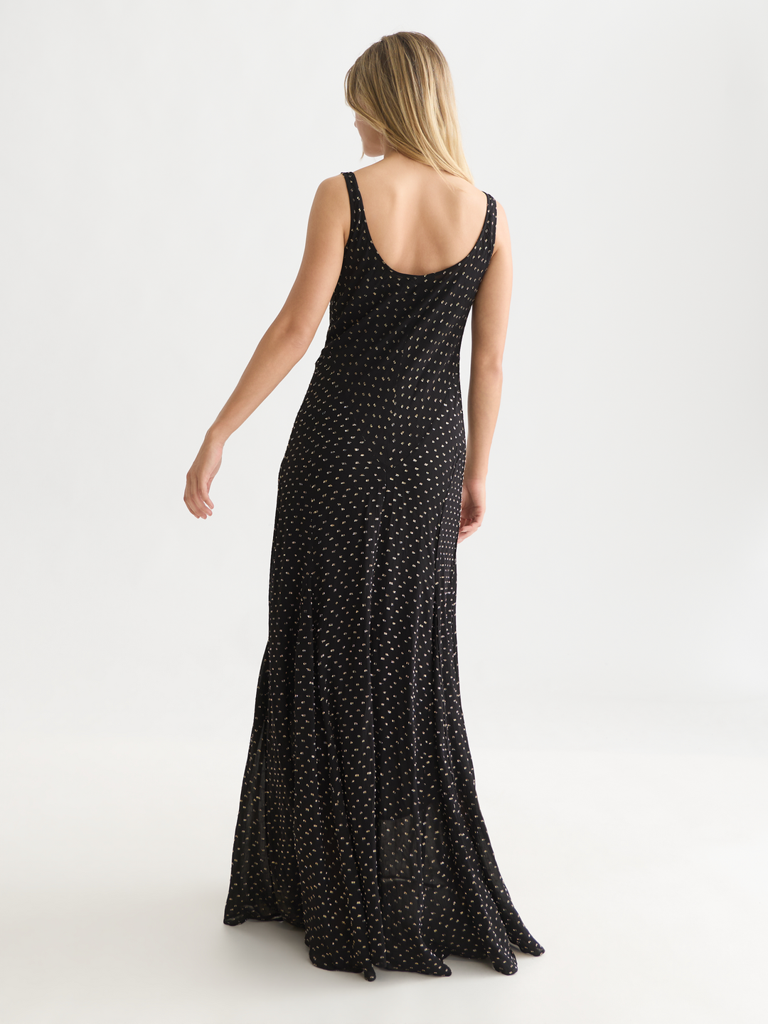 Fil Coupe maxi slip dress with cut seams